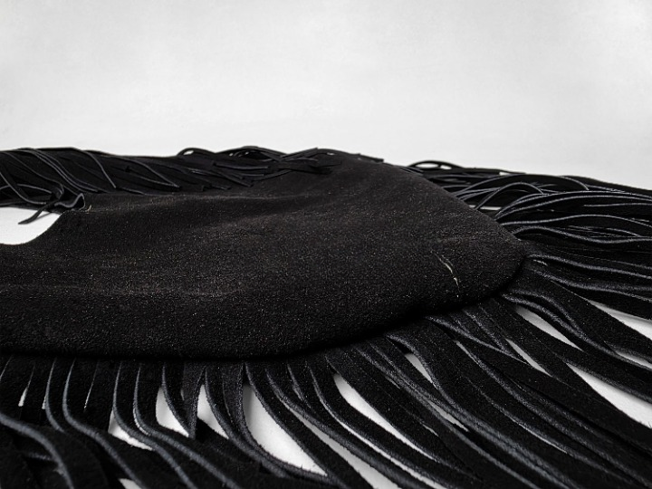 Marrakesh Artisanal Suede Fringe Hobo Bag