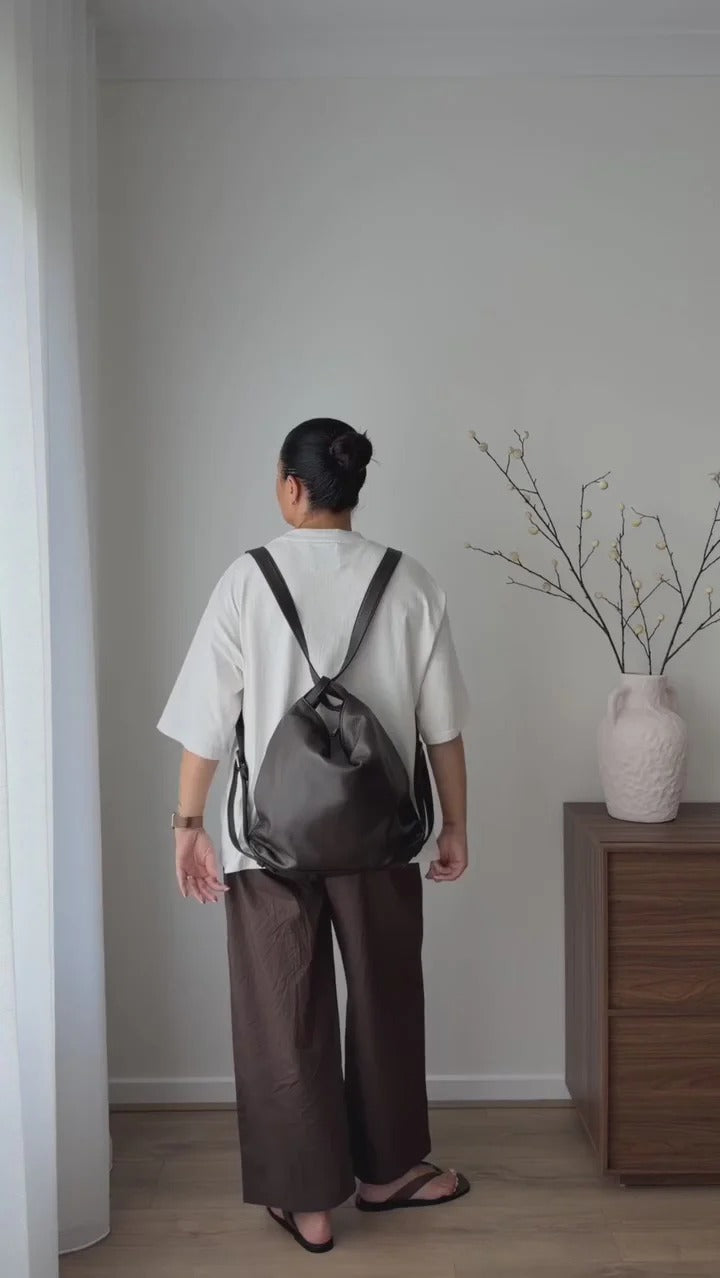 Borsa Convertibile 3-in-1 in Vera Pelle - Artigianato d'Eccellenza